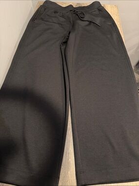 ATHLETA Women’s  Black Drawstring Wide-Leg Sweatpants
